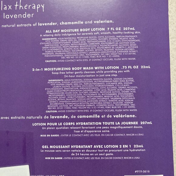 The Healing Garden Lavender Relax 4 Pc. Therapy Set  NEW - Picture 8 of 9